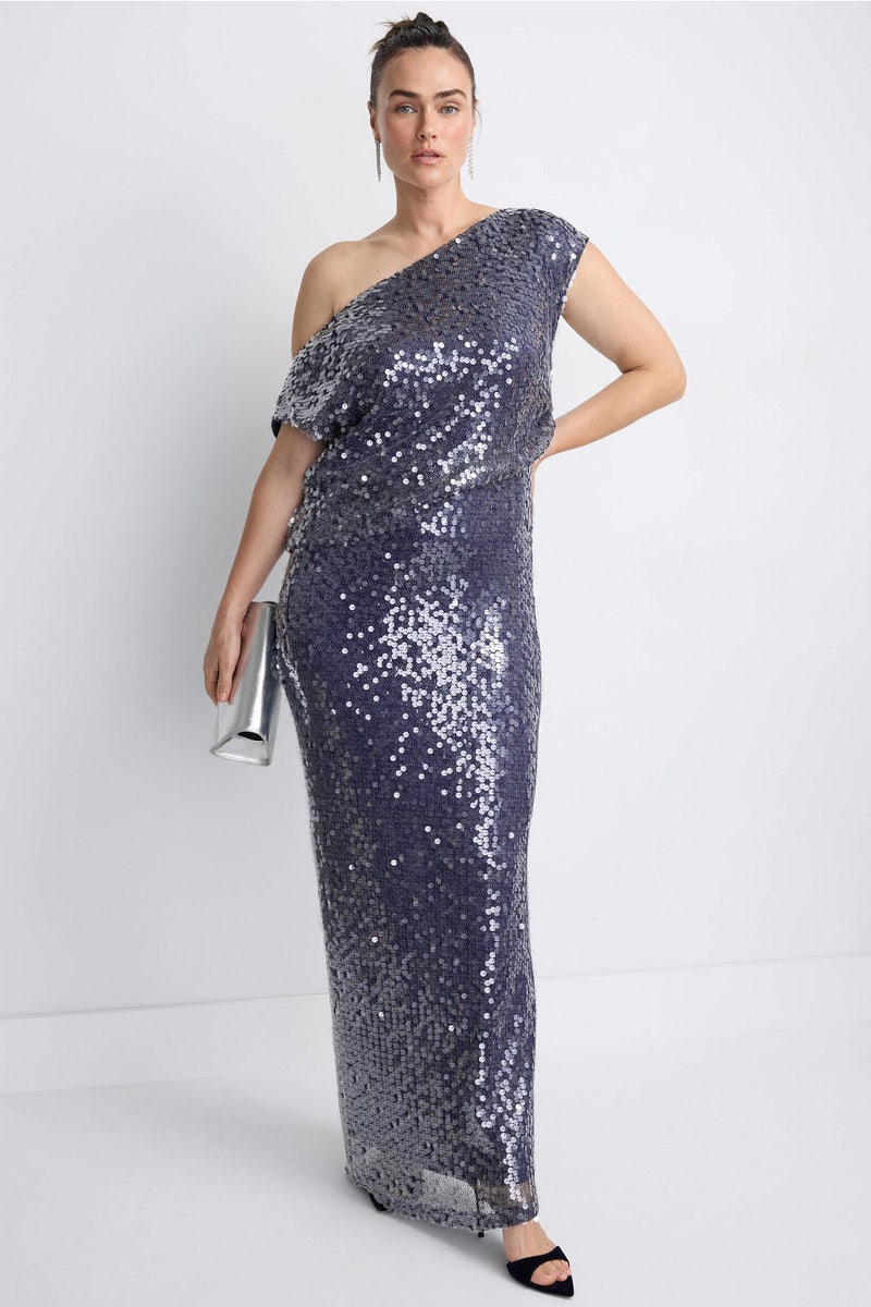 Asymmetrical Shoulder Maxi Dress by One33 Social - Photo 0