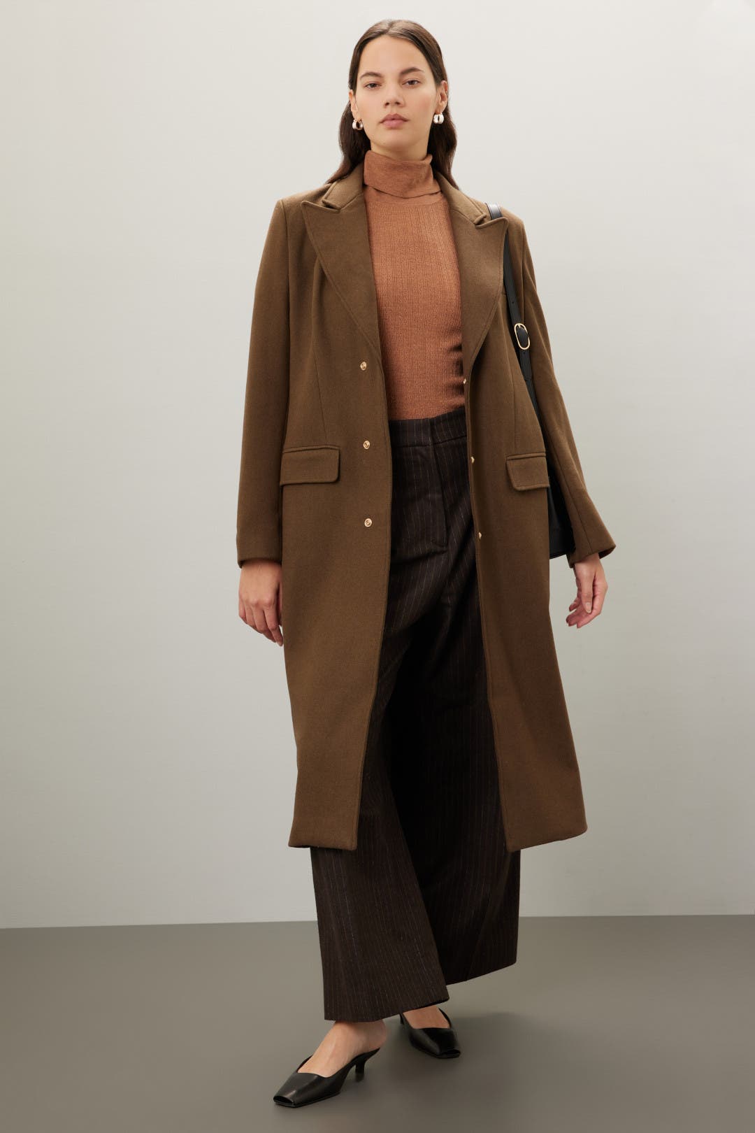 Olive Green Wool Coat by Esteban Cortazar x RTR | Rent the Runway