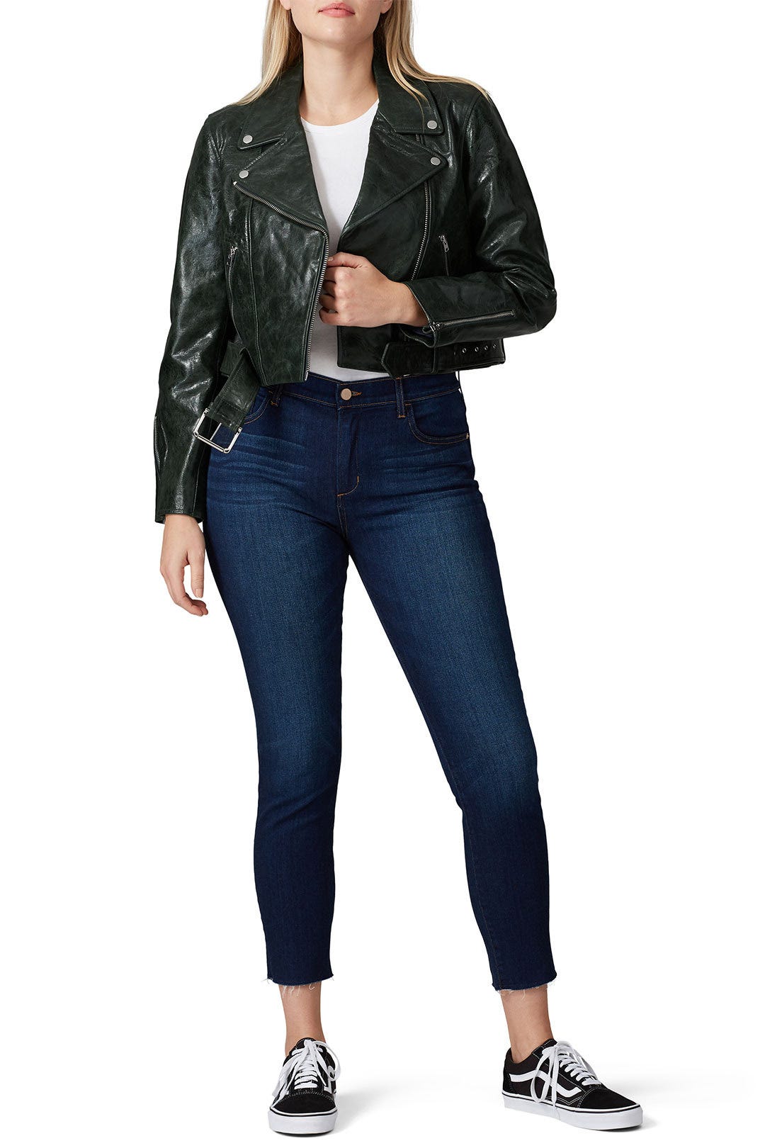 Cropped Leather Moto Jacket by J.Crew 5