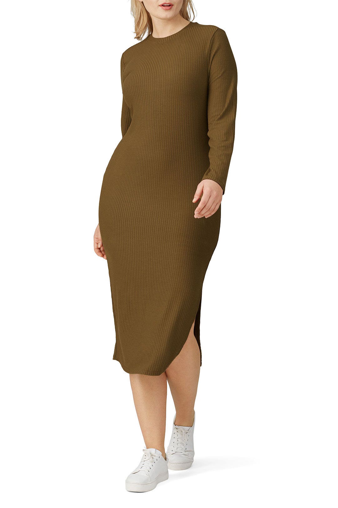 Olive Green Lexi Dress by Universal Standard 5