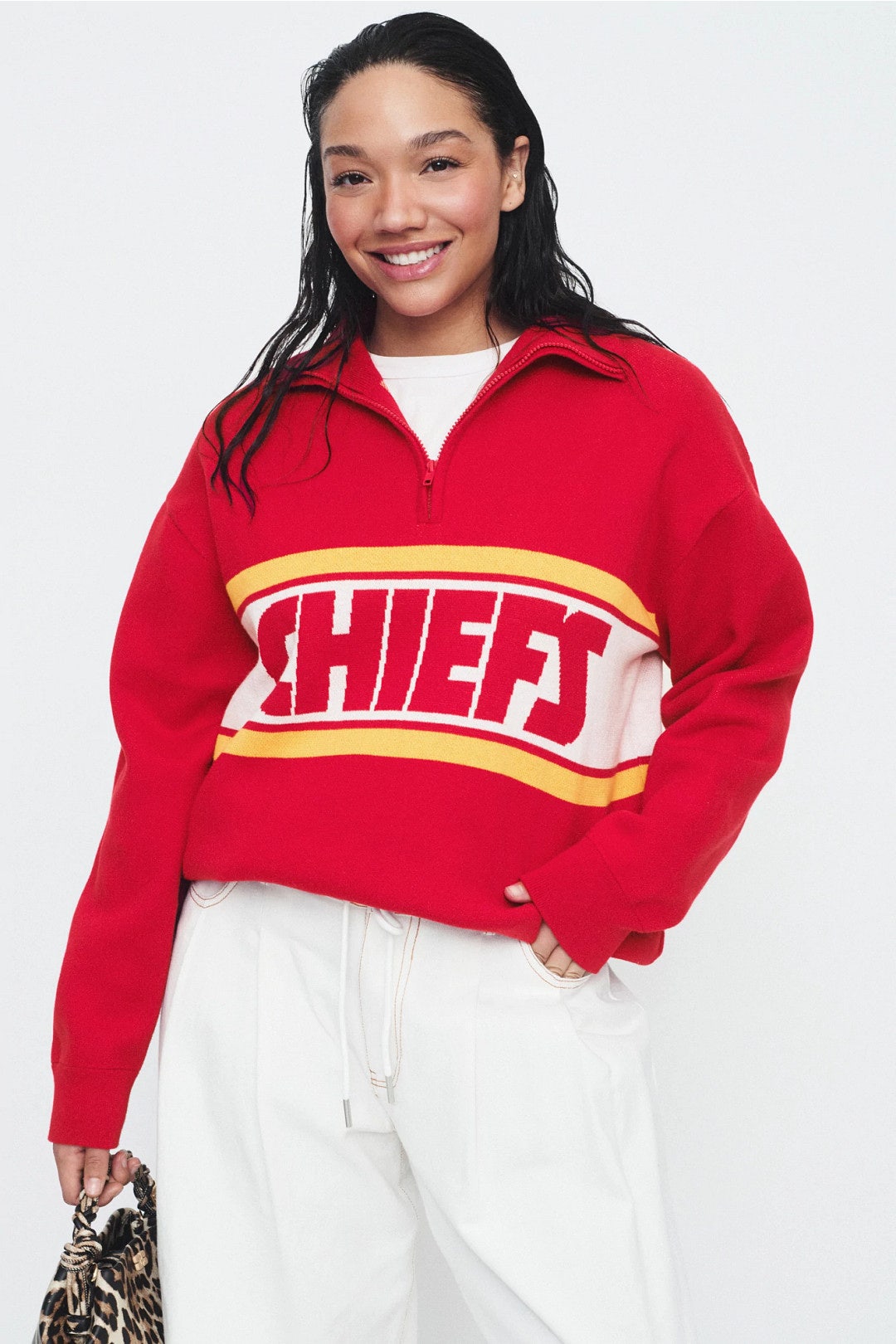 Chiefs Quarter Zip Sweater by Terez 5