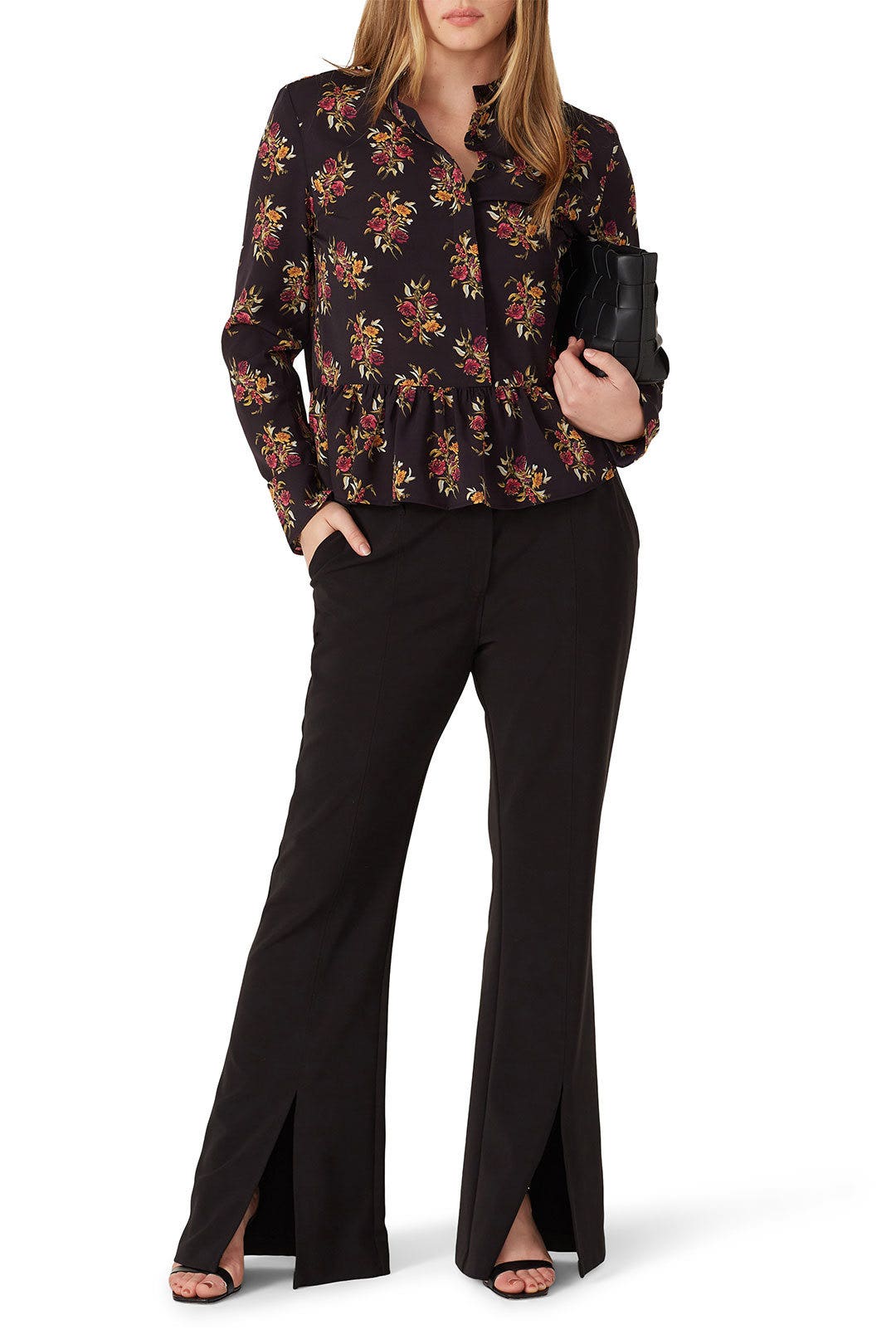 Floral Button Front Top by Thakoon x RTR 4