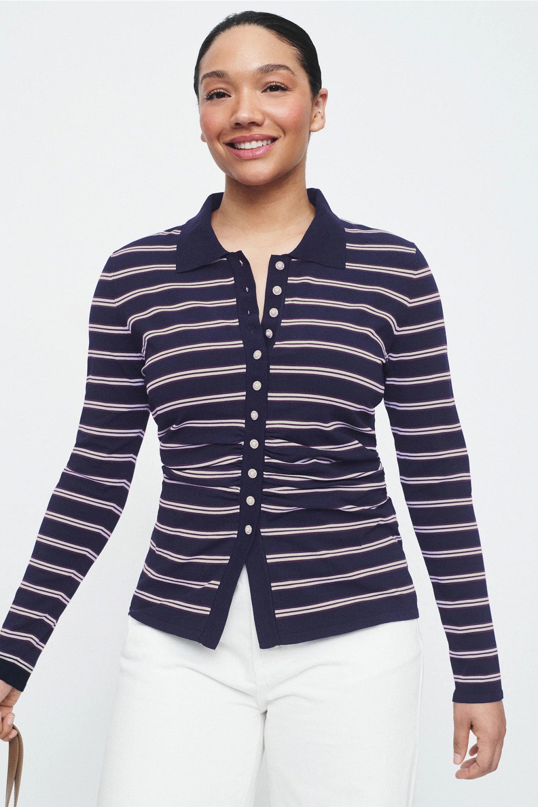 Camiline Striped Button Down Polo by Baum und Pferdgarten 5