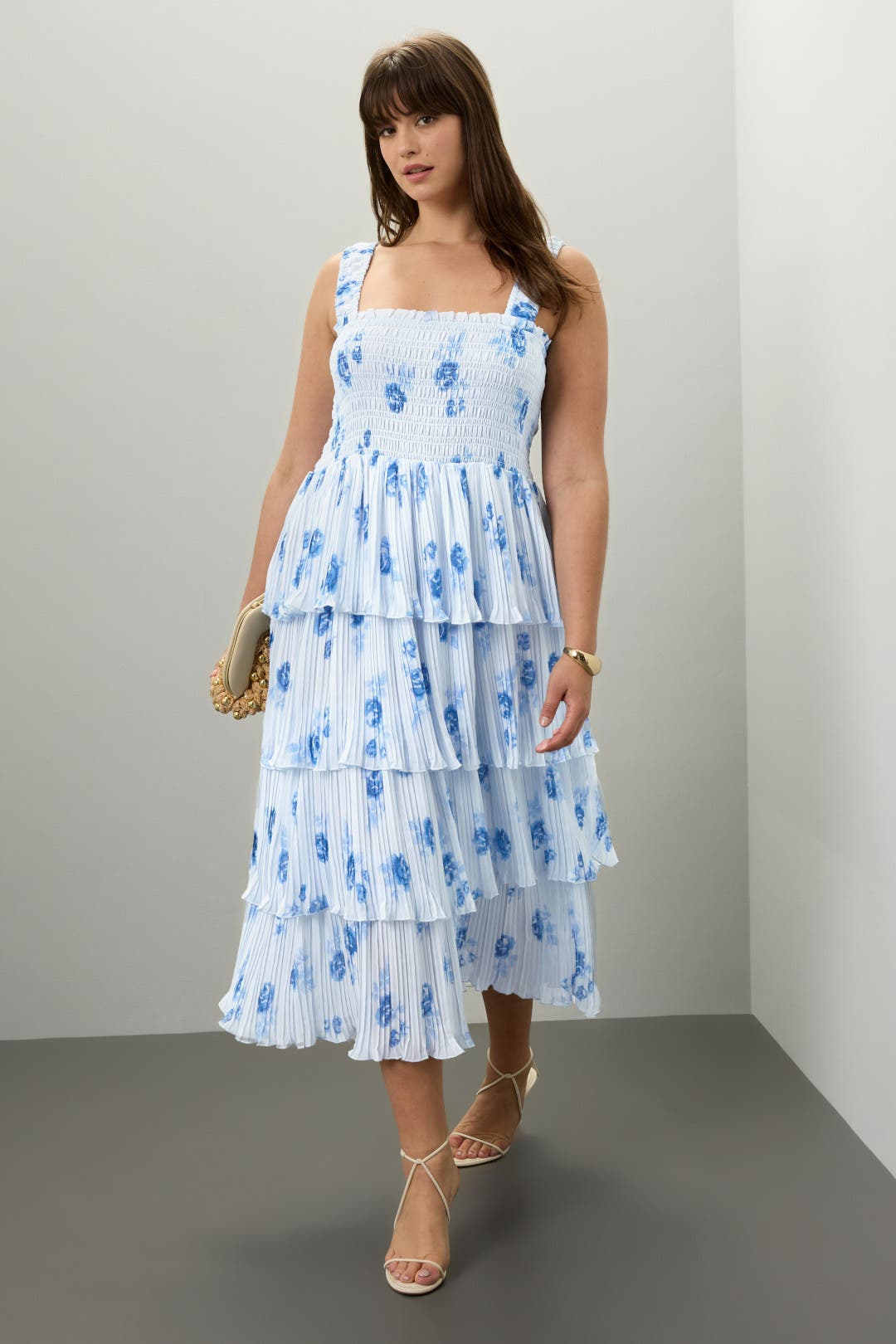 【Tarte Tatin】Garnier Pleated Dress Chic and Holland AR330468 Beaded Long Dress – Mydressline