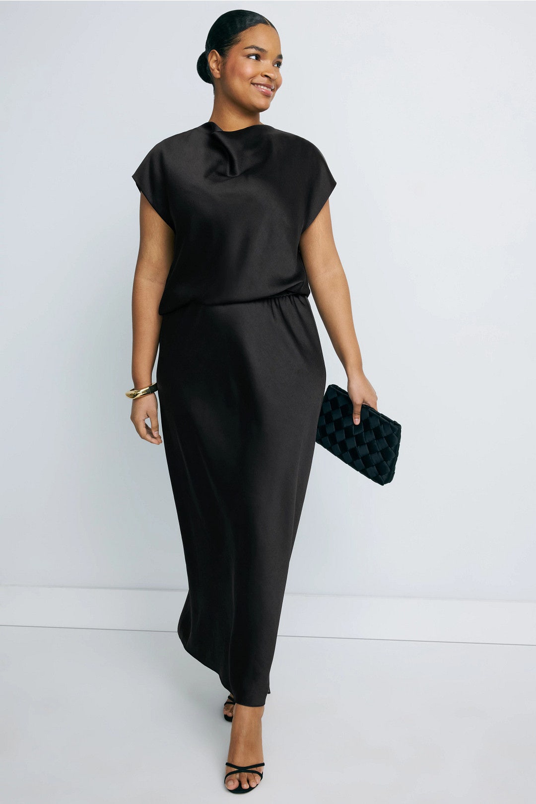 Draped Cowl Neck Dress by VINCE. 5