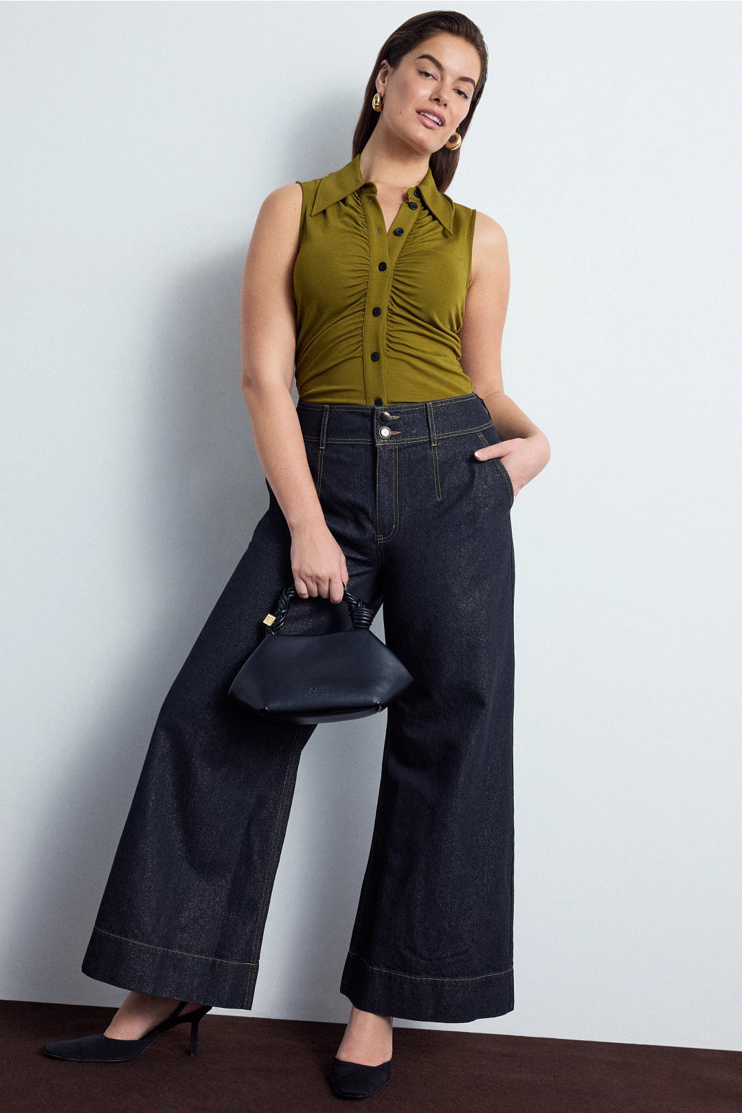 Sparkly Wide Leg Jeans by Derek Lam 10 Crosby x RTR | Rent the Runway