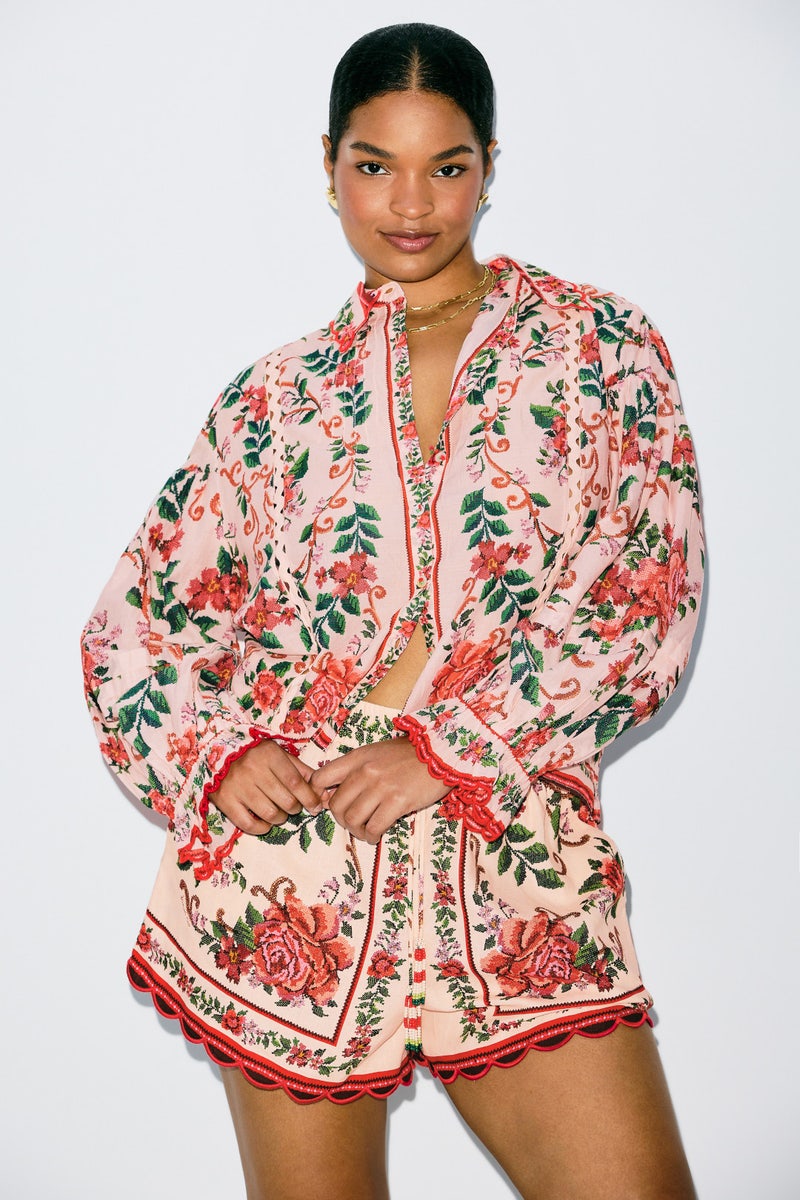 Flower Tapestry Pink Shirt by FARM Rio - Photo 5