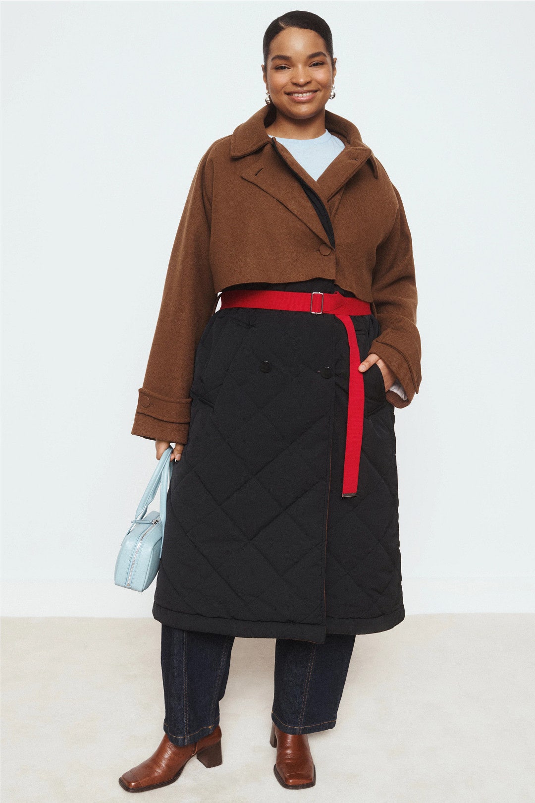 Combo Puffer Coat by PLAN C x RTR 5