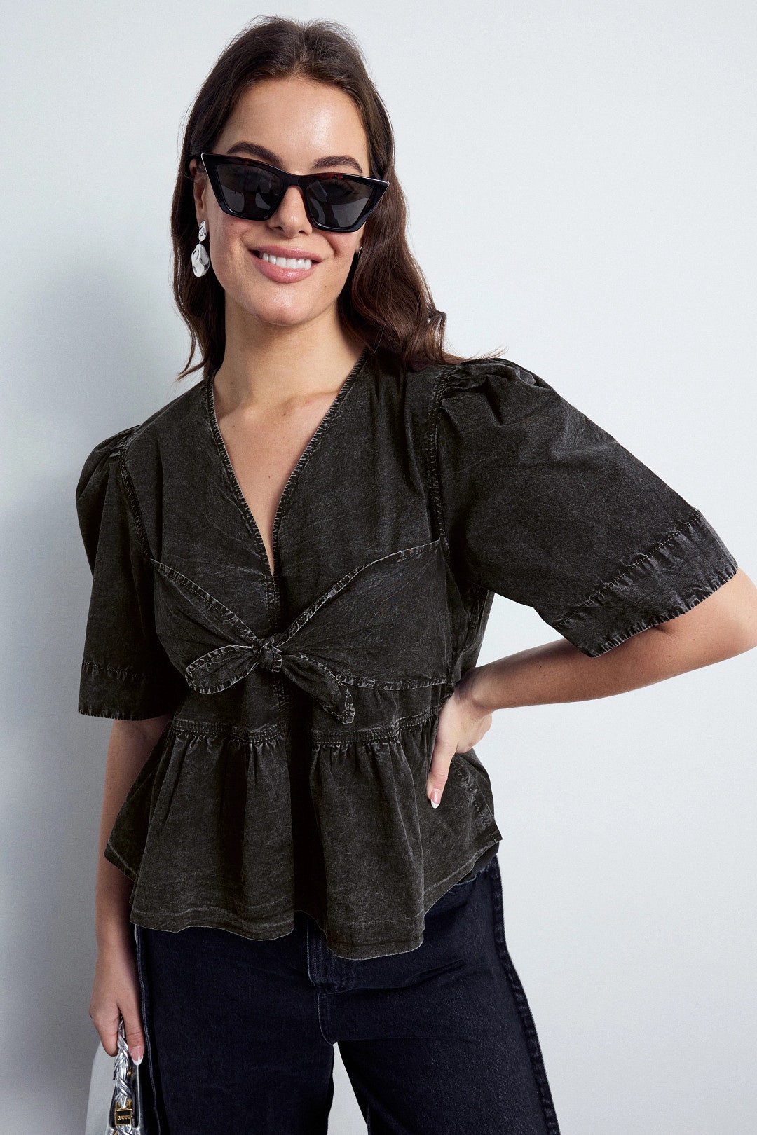 Tie Front Top by GANNI 5