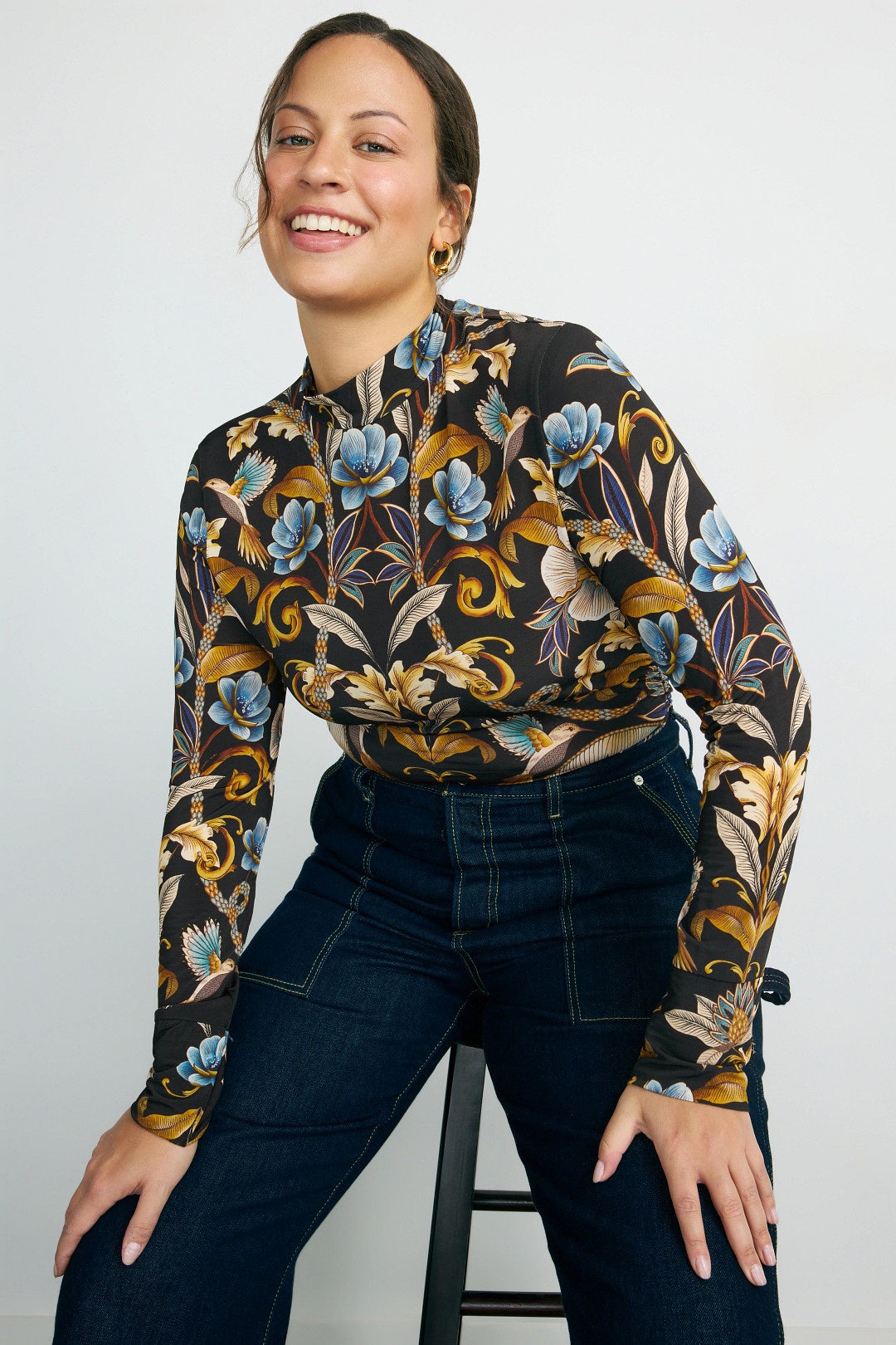 Snake Garden Jersey Blouse by FARM Rio 5