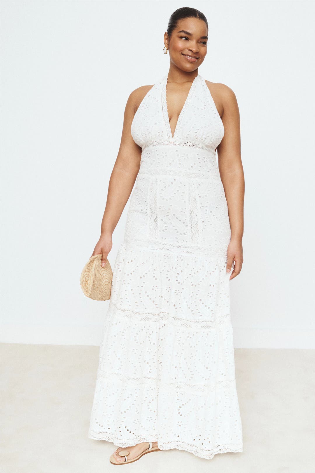 Aura Lace Flutter Midi Dress by PatBO | Rent the Runway
