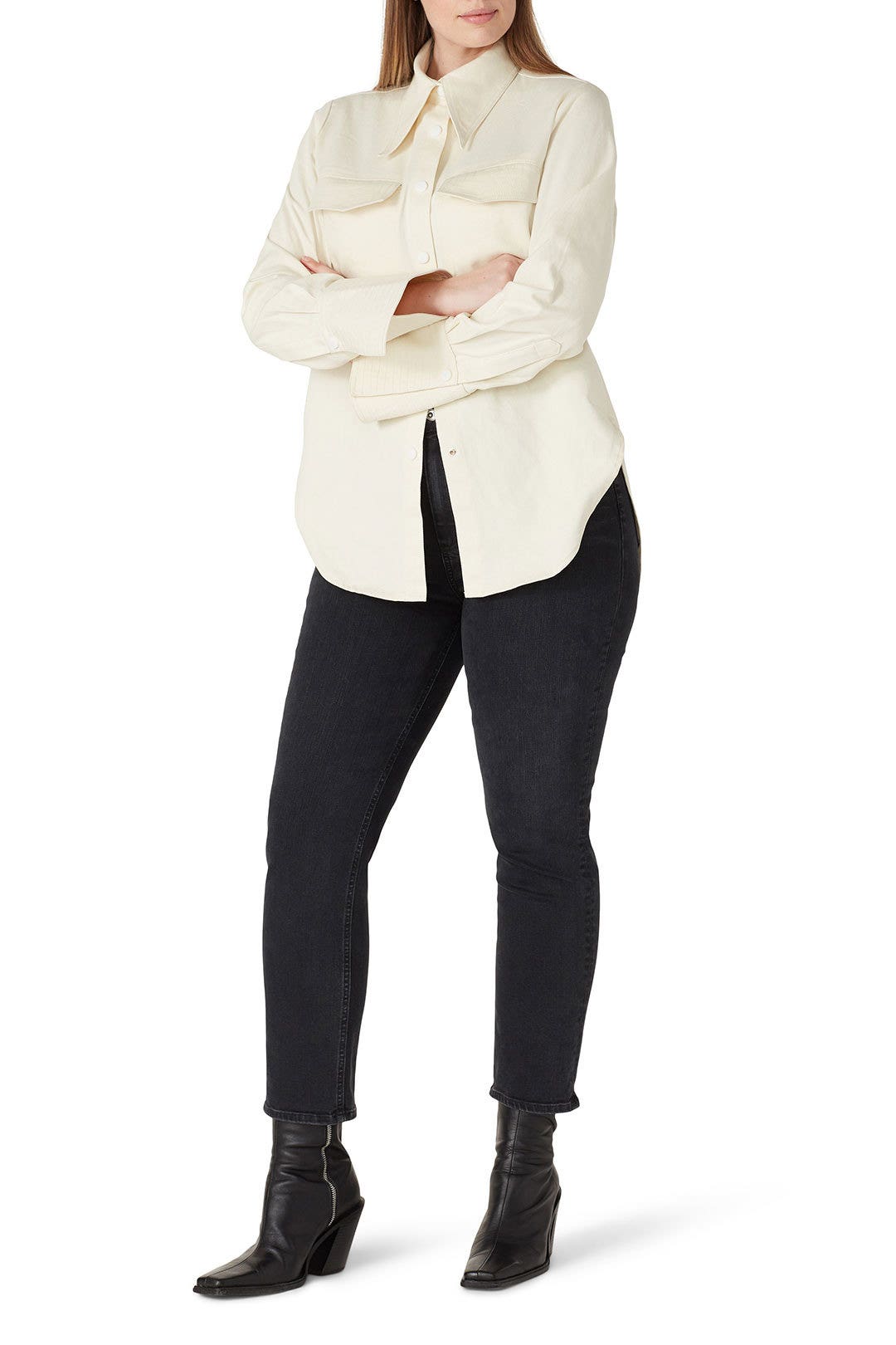 Black Sarah Slim Jeans by PAIGE 5