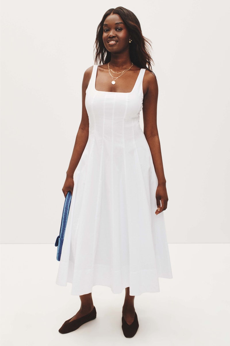 White Wells Dress by Staud - Photo 5