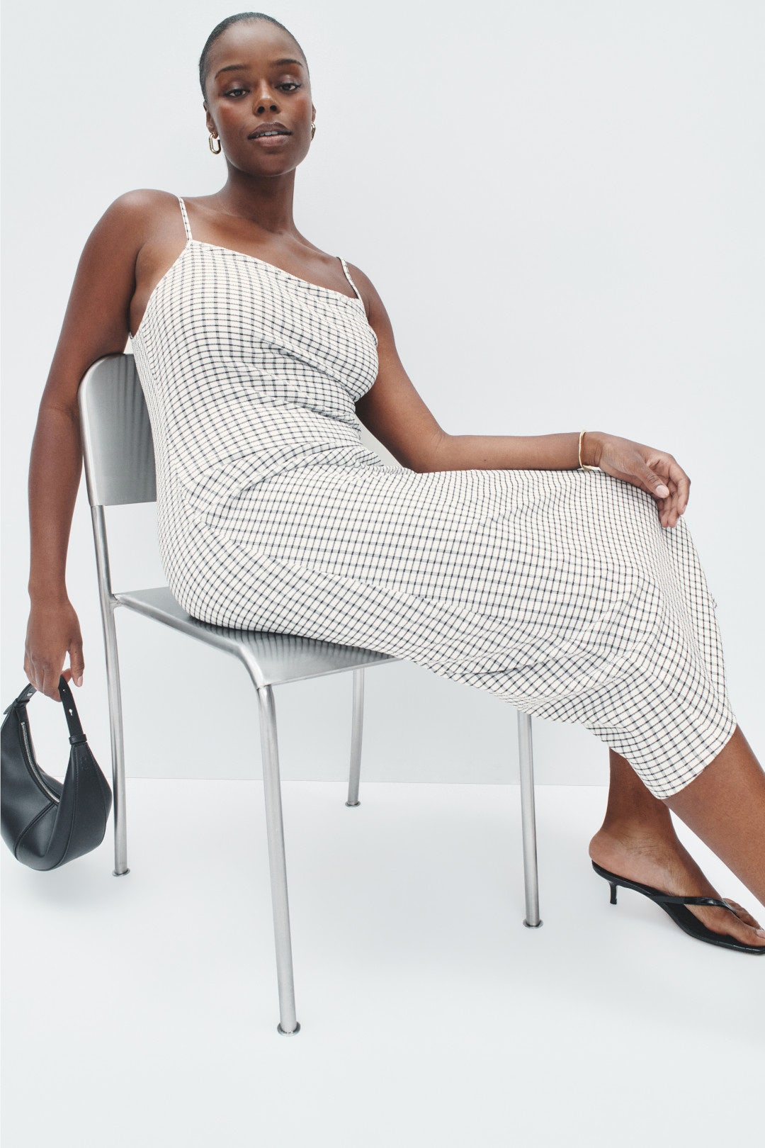 Side Rouche Tank Dress by VINCE. 5