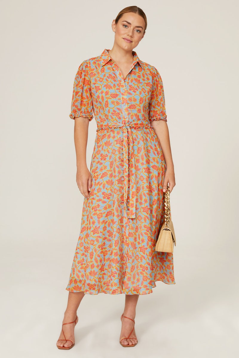 Floral Midi Shirtdress by Derek Lam 10 Crosby x RTR - Photo 5