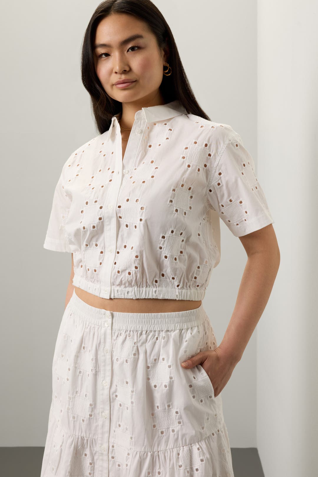 Eyelet Collared Top by Thakoon x RTR | Rent the Runway