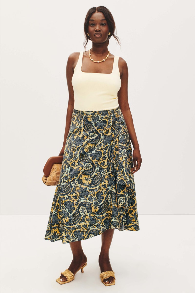 Sabina Faux Wrap Skirt by Ulla Johnson - Photo 5
