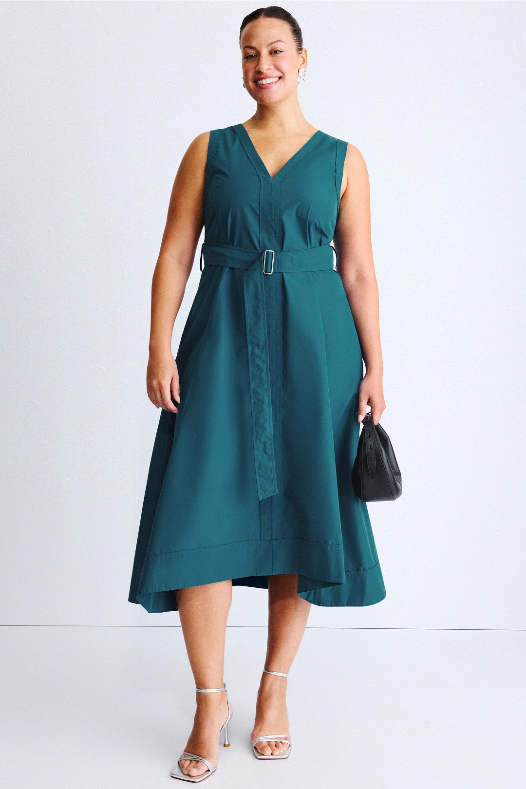 Belted V Neck Midi Dress by 3.1 Phillip Lim 4