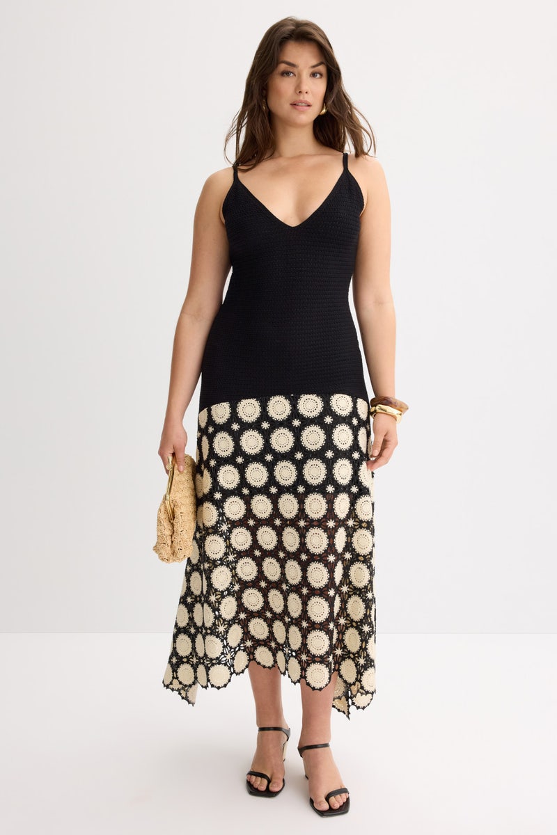 Drop Waist Crochet Midi Dress by Jason Wu x RTR - Photo 5