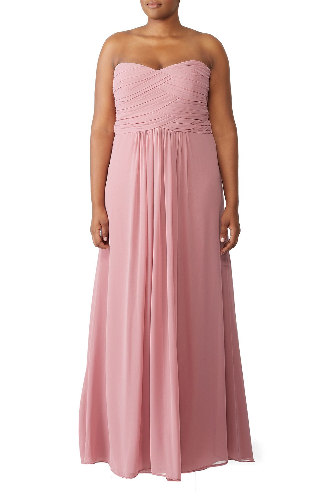 Cerise Jordan Gown by Monique Lhuillier Bridesmaid 4