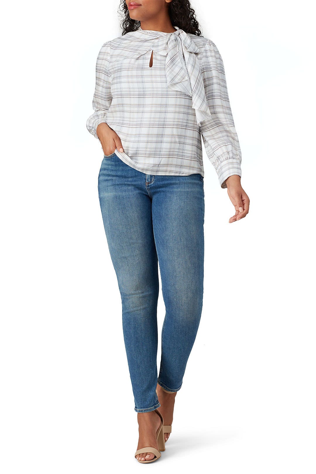 Plaid Etch Top by Rebecca Taylor NYC 4