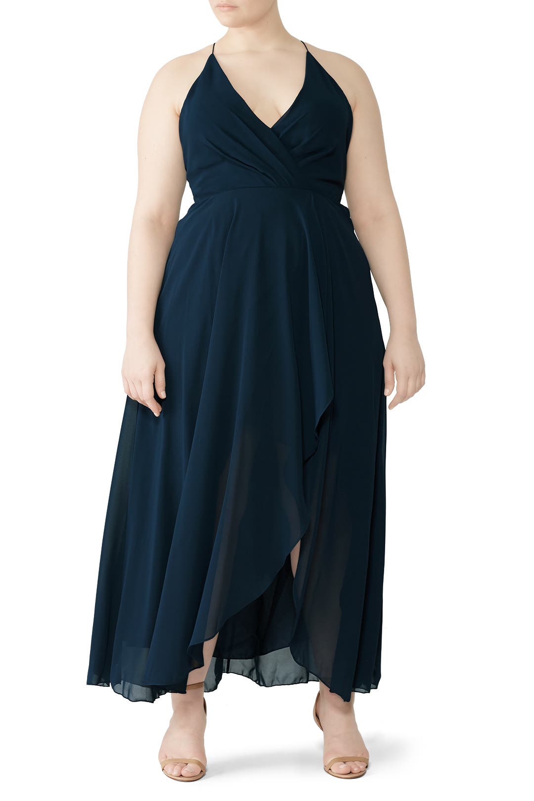 Navy Farrah Gown by Jenny Yoo Rent the Runway