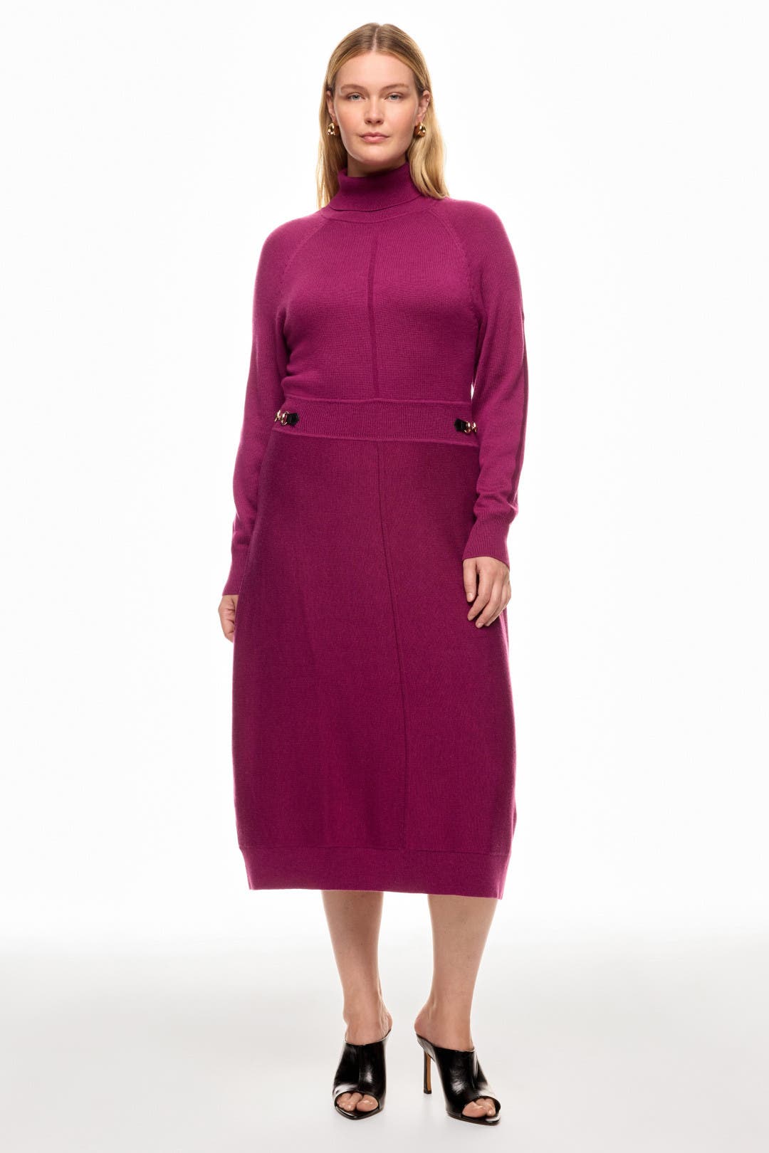 Midi Sweater Dress With Hardware Detail by Derek Lam 10 Crosby x