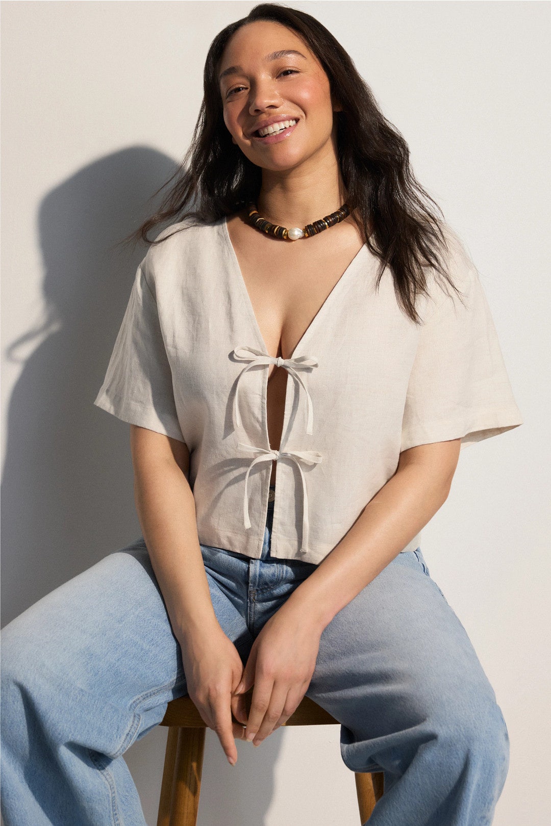 Ava Linen Top by Staud 4