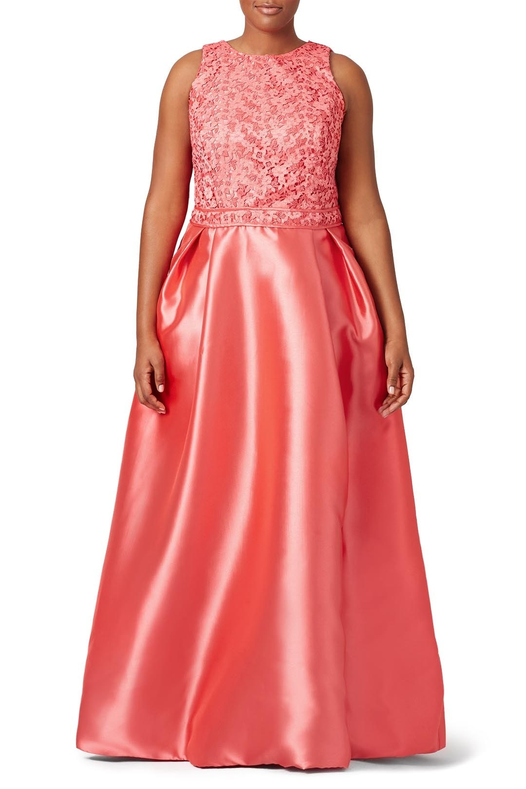 Coral Wave Gown by ML Monique Lhuillier 4