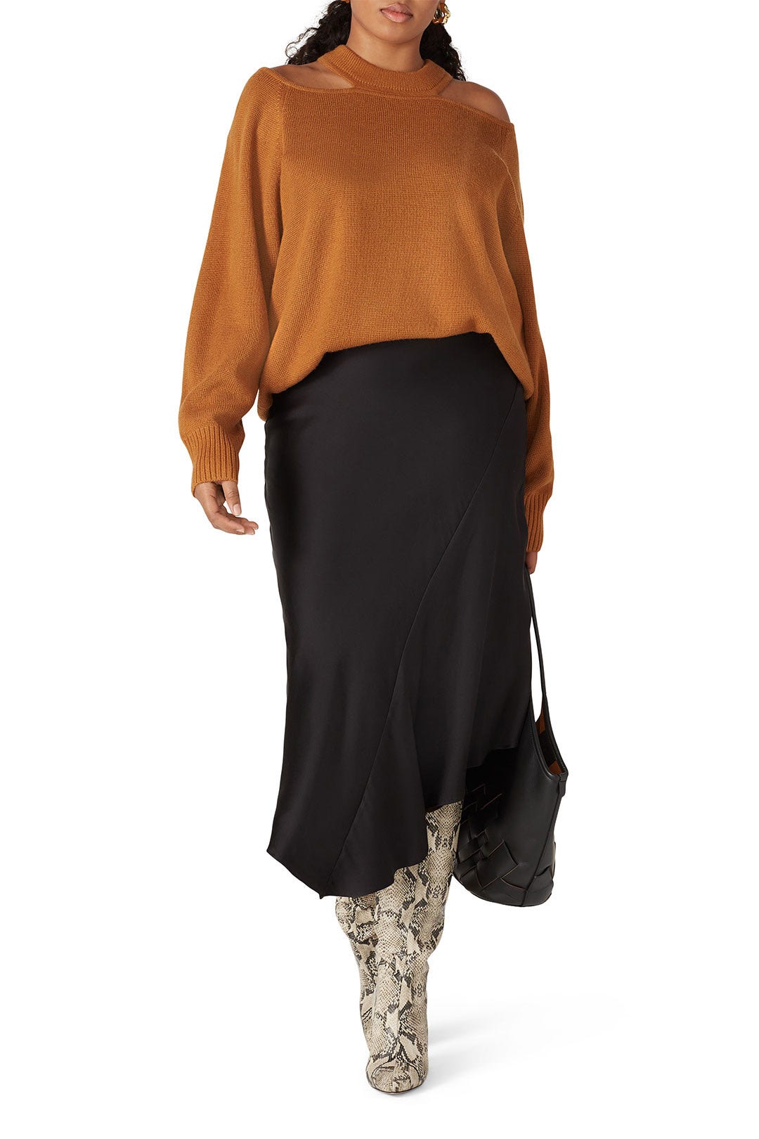 Camel Cold Shoulder Sweater by Jason Wu x RTR 5