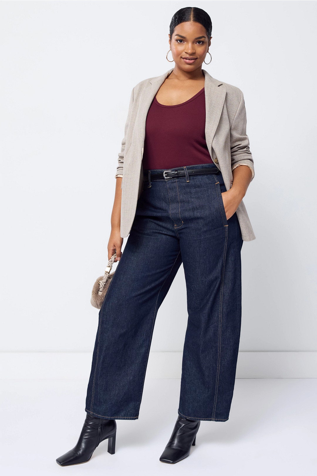 Ryder High Rise Barrel Leg Jeans by Veronica Beard 5