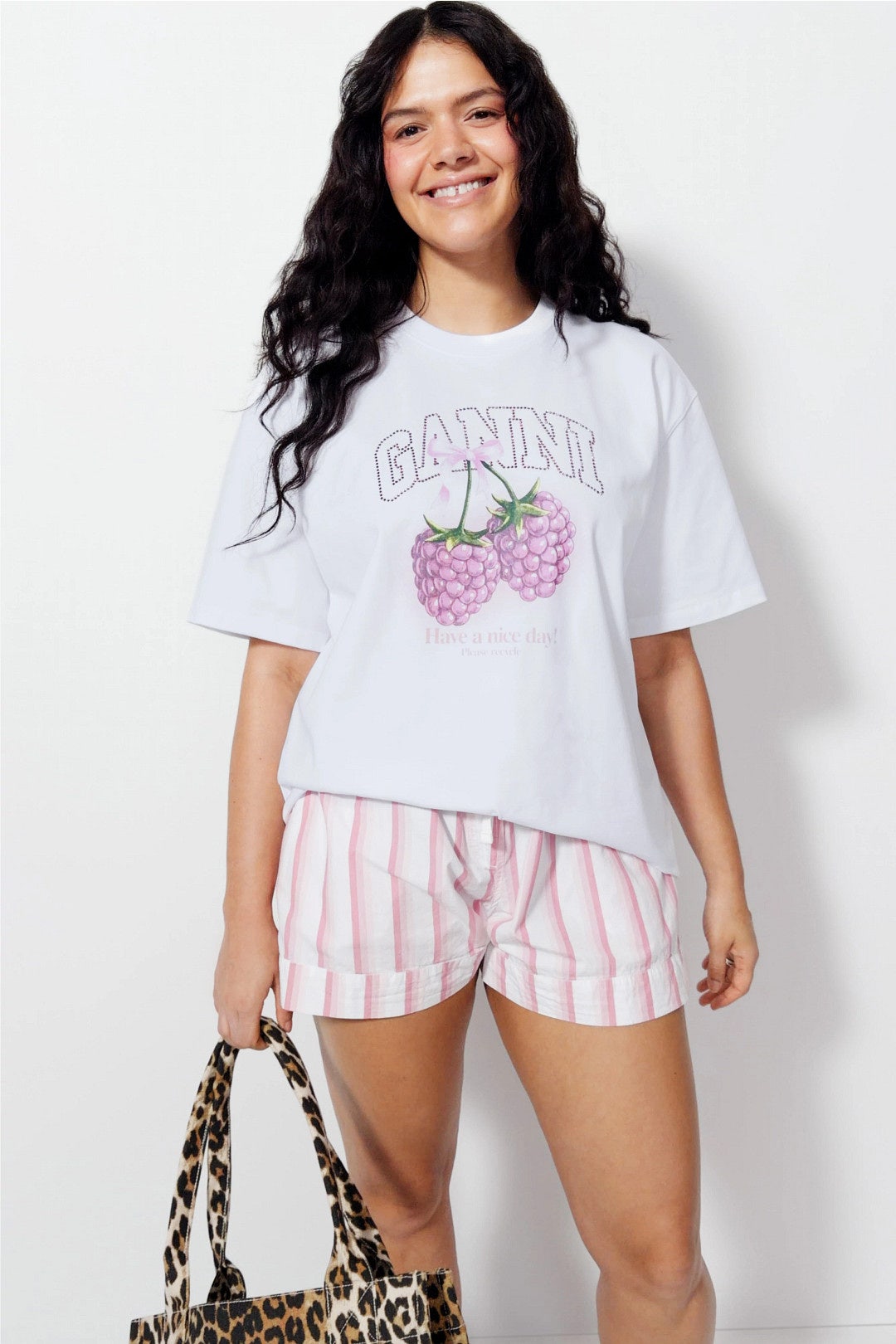 Raspberry Tee by GANNI 4