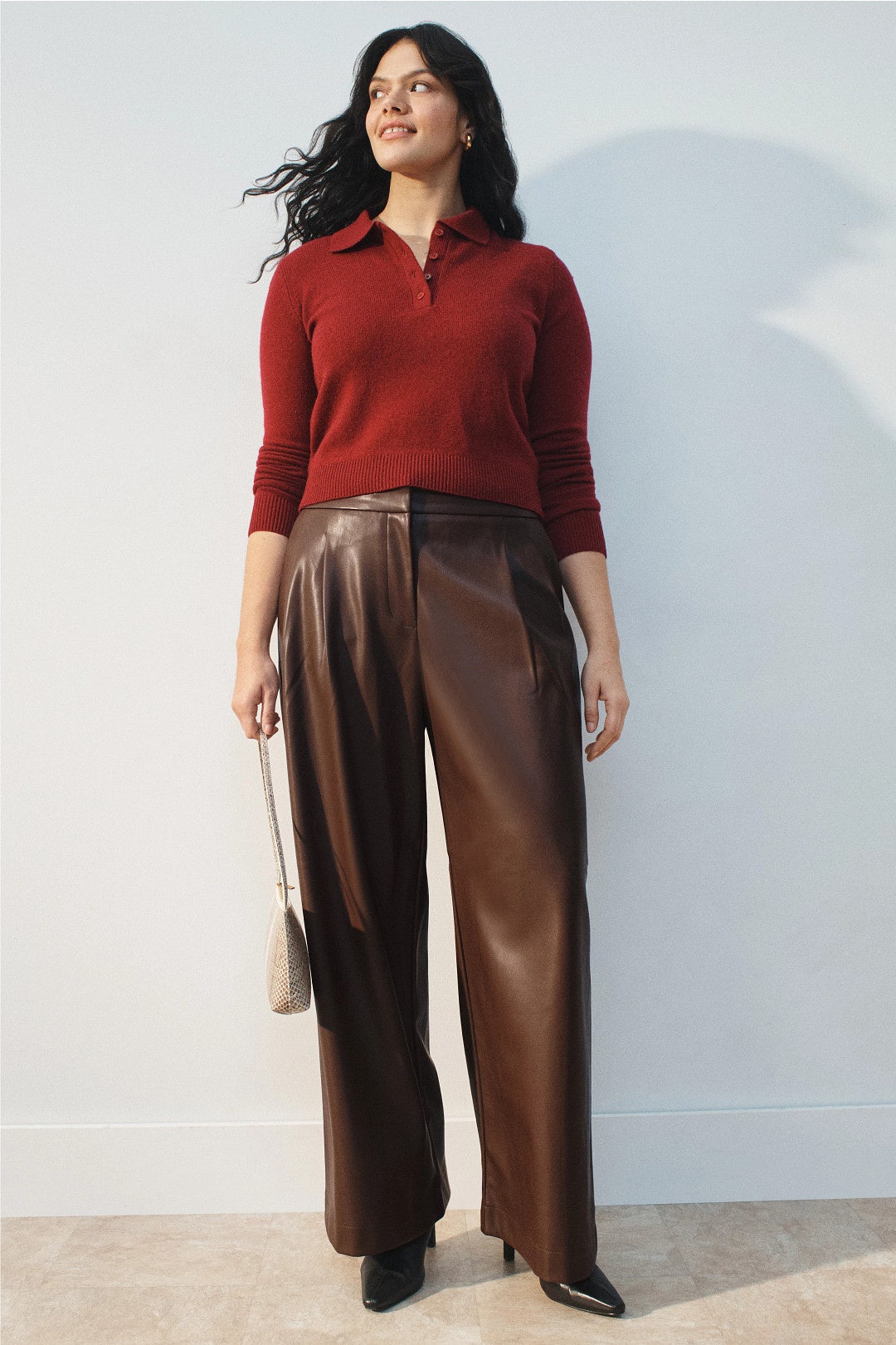 Faux Leather Trousers by Peter Som x RTR 5
