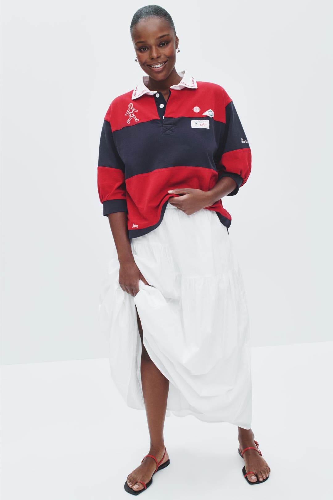 【SEA NEW YORK】 CAROLYN WORKWEAR RUGBY Carolyn L/S Rugby Shirt – Sea, New York