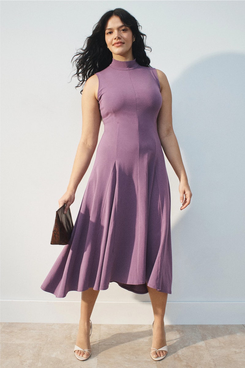 Sleeveless Mock Neck Midi Dress by Peter Som x RTR - Photo 0