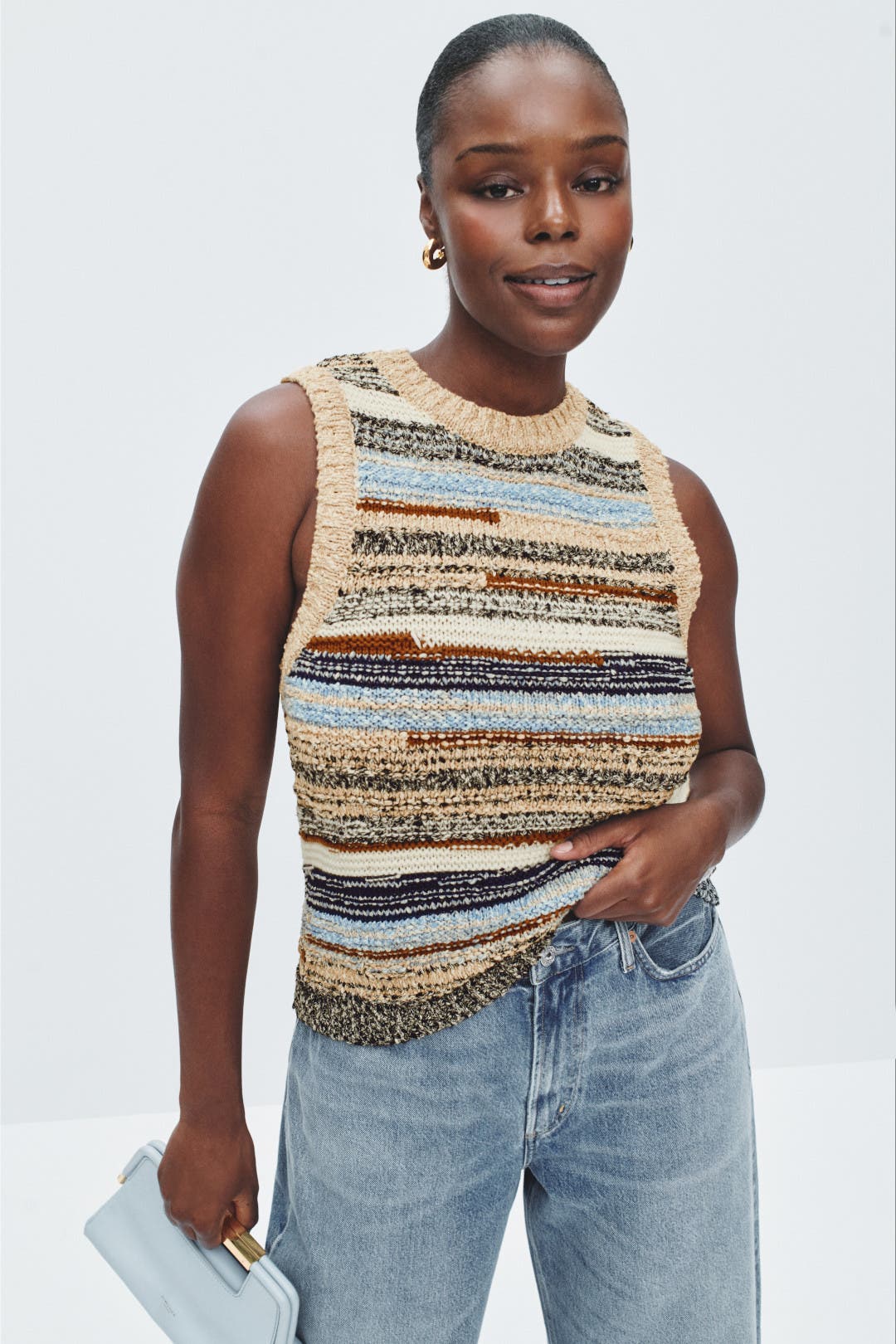 Cropped Jerrel Knit Tank by Veronica Beard | Rent the Runway