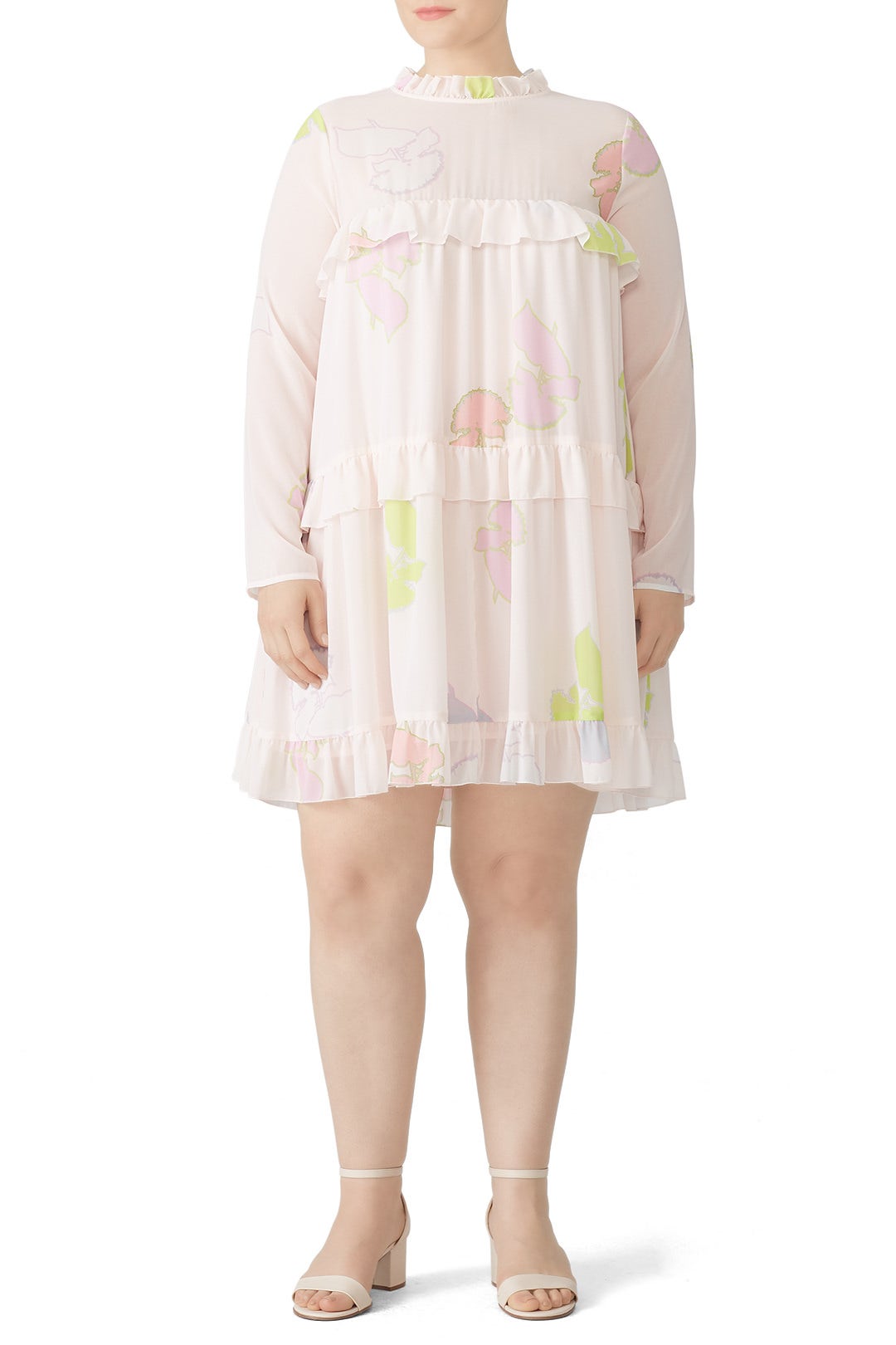 Tiered Floral Ruffle Dress by Cynthia Rowley 4