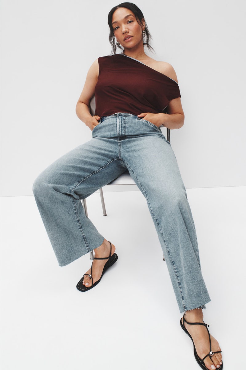 Mischa Super High Rise Wide Leg Ankle Jeans by Favorite Daughter - Photo 5