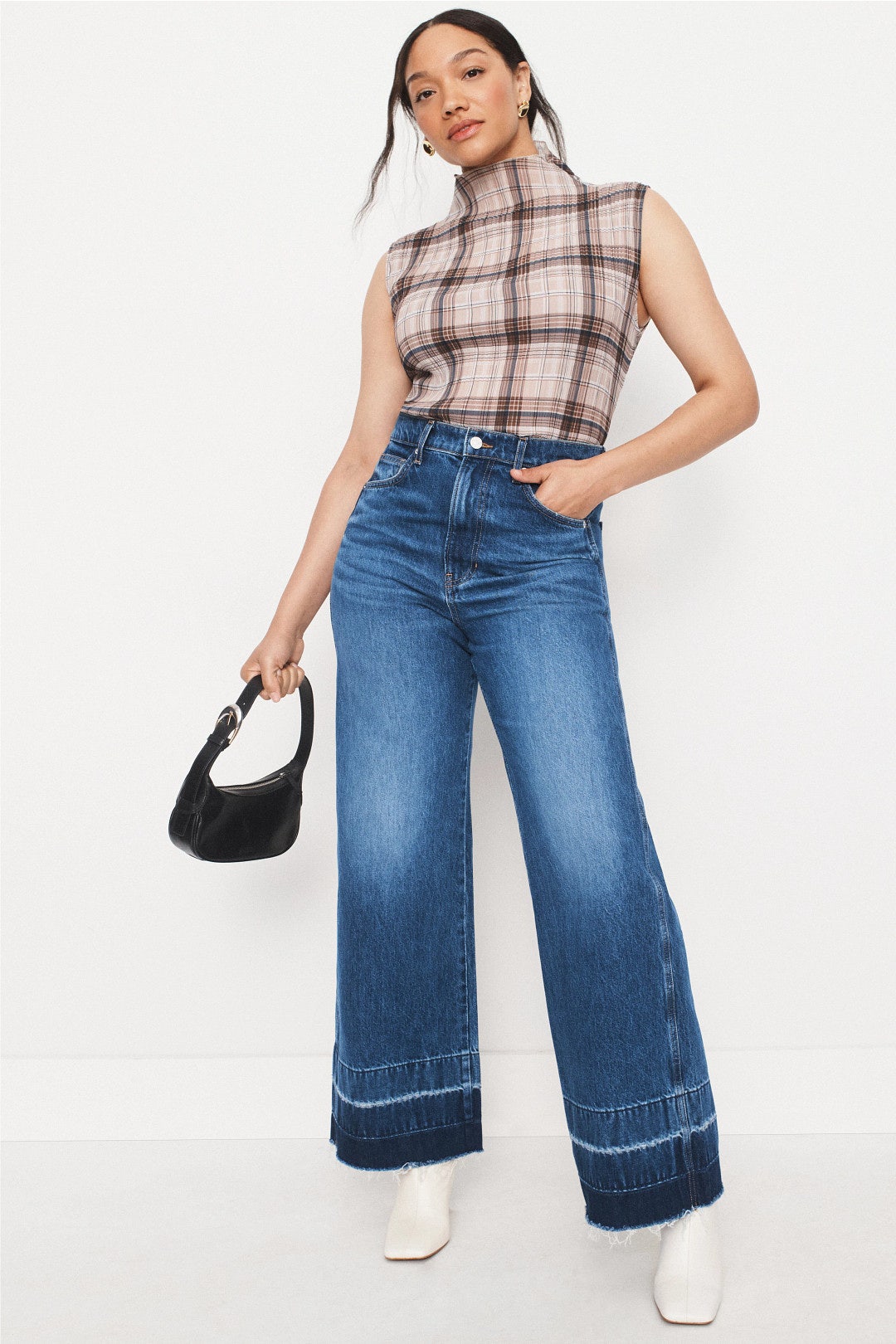 Taylor High Rise Wide Leg Jeans by Veronica Beard 5
