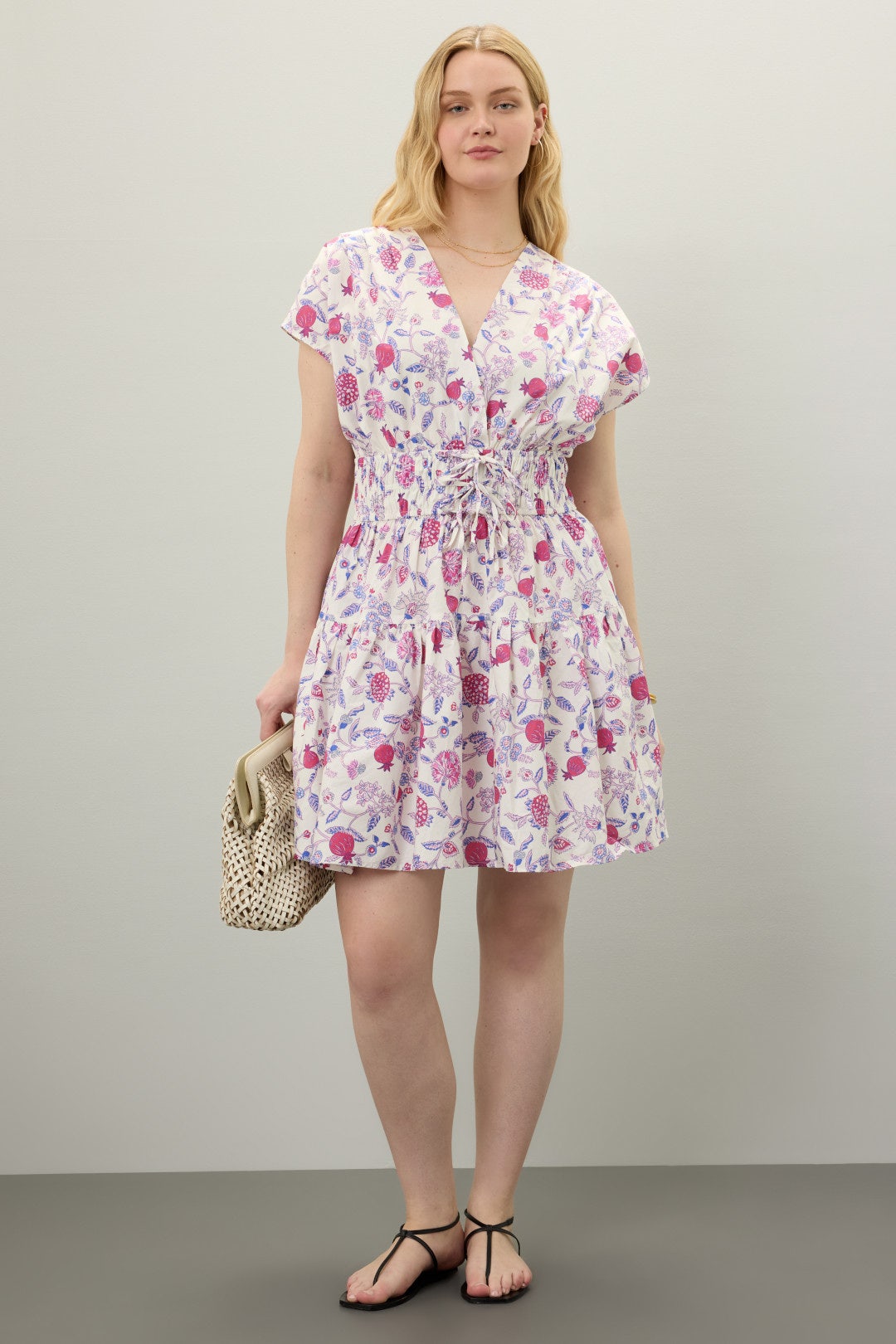 Tie Waist Detail Mini Dress by Derek Lam 10 Crosby x RTR 5