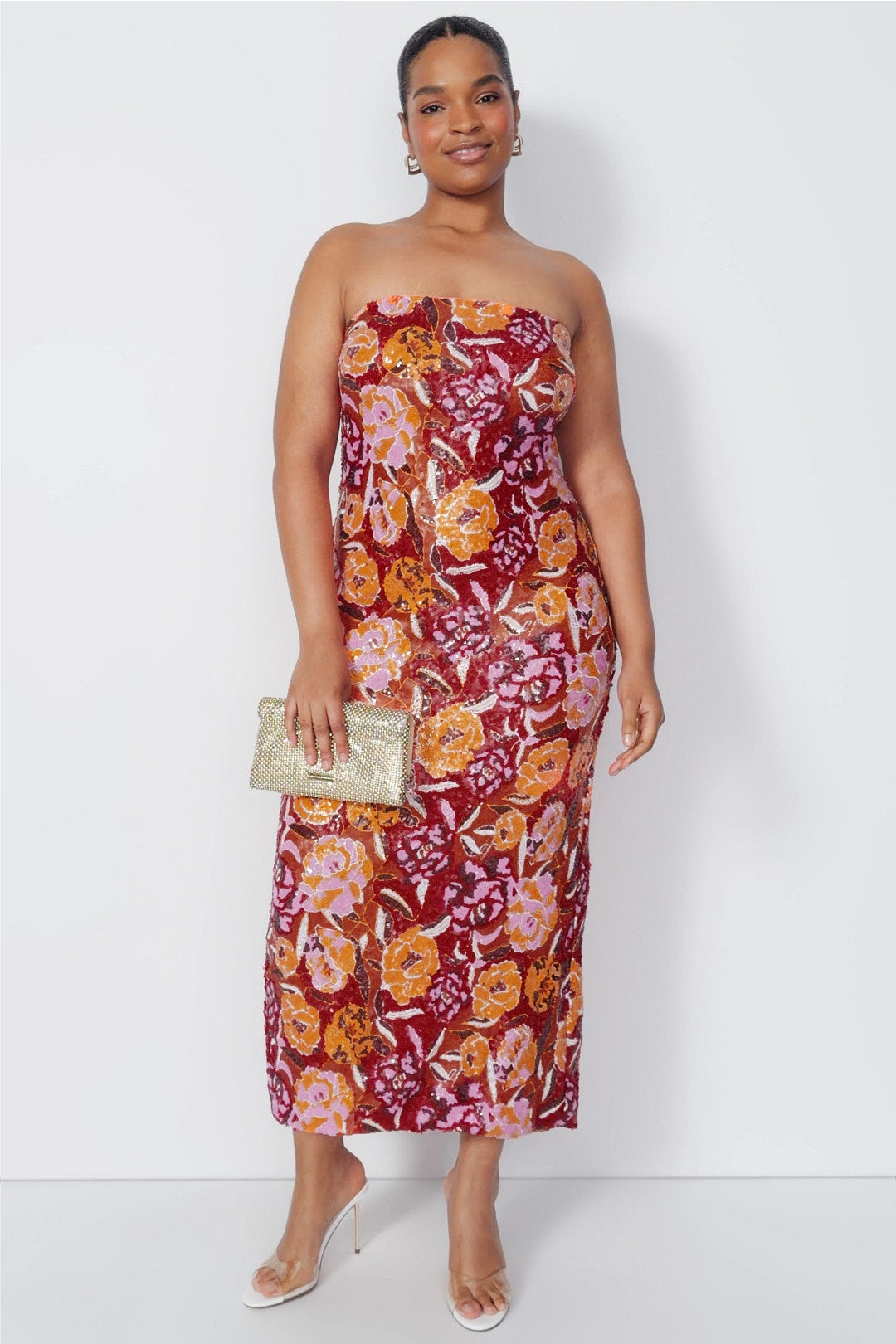 Floral Sequin Gown by Ieena for Mac Duggal 4