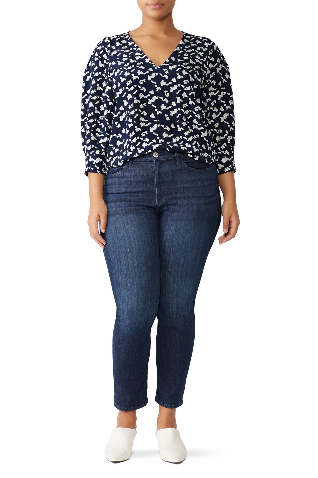 Navy Spots Rena Top by Tanya Taylor 3