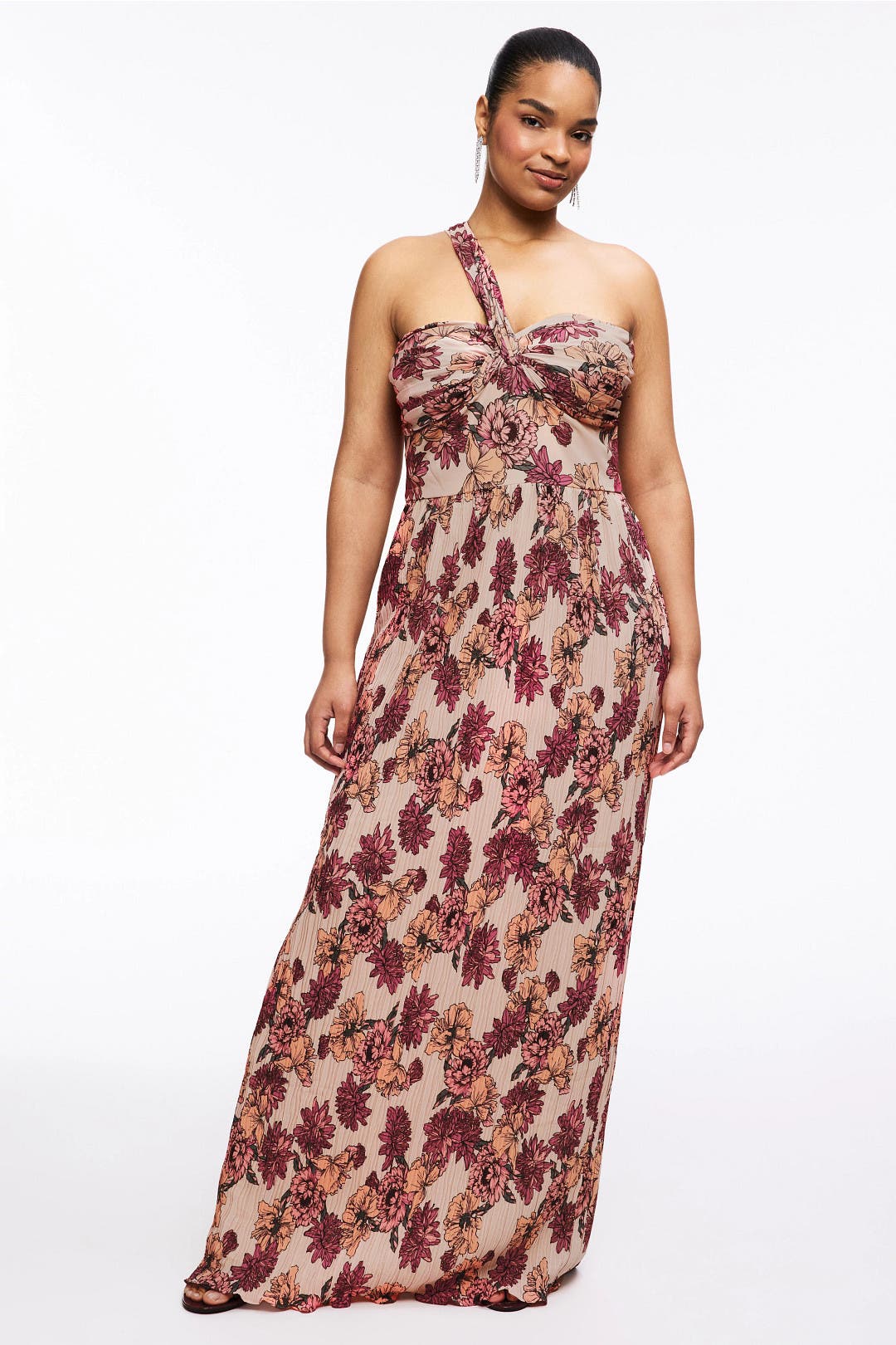 Idalia Floral Gown Peach by Dress The Population | Rent the Runway