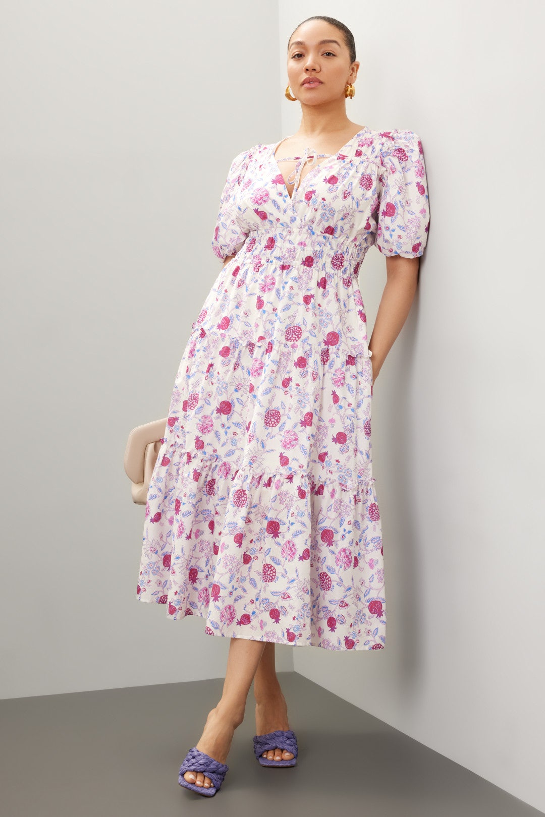 Floral Puff Sleeve Dress by Derek Lam 10 Crosby x RTR 5