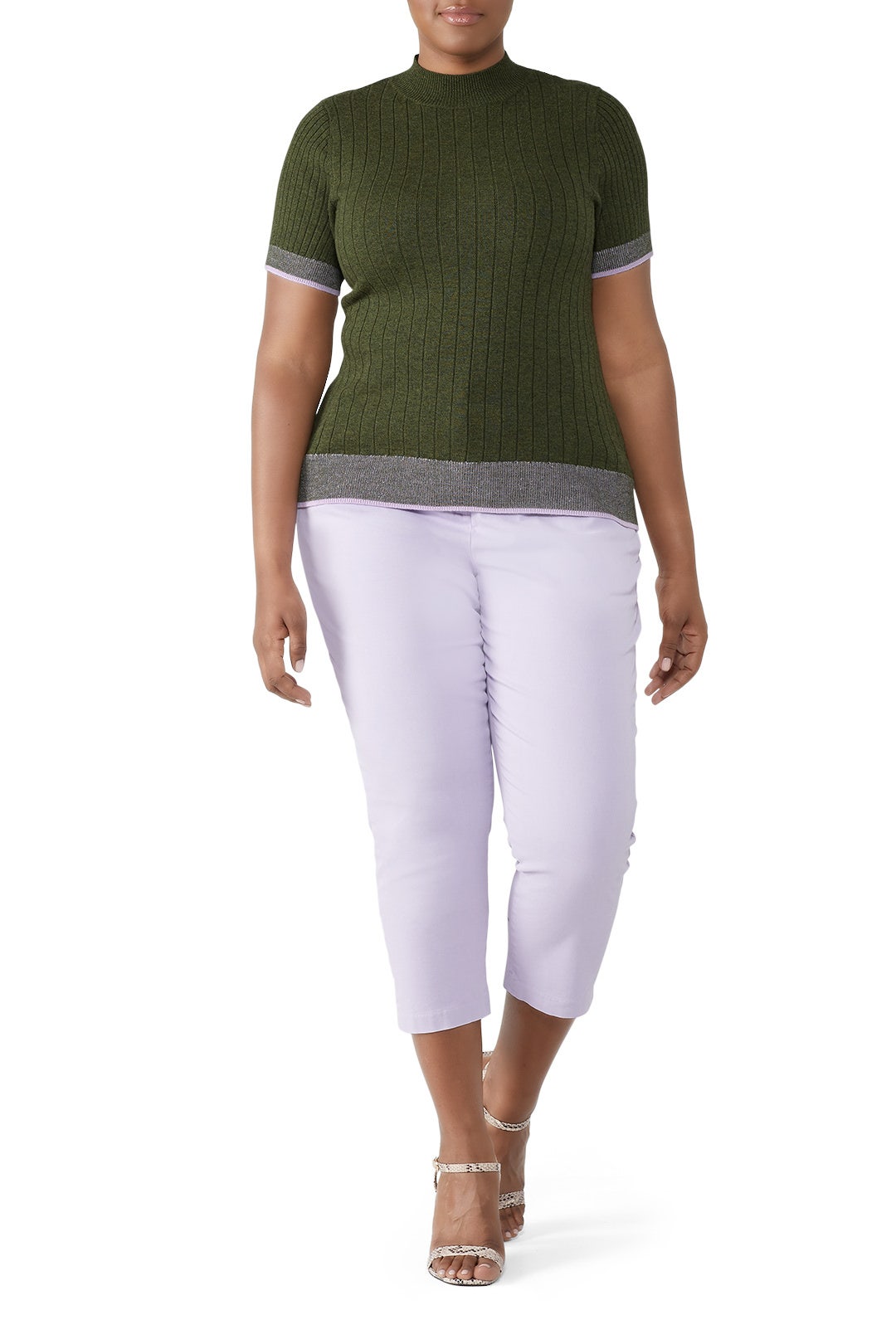 Contrast Trim Sweater by Tome 4