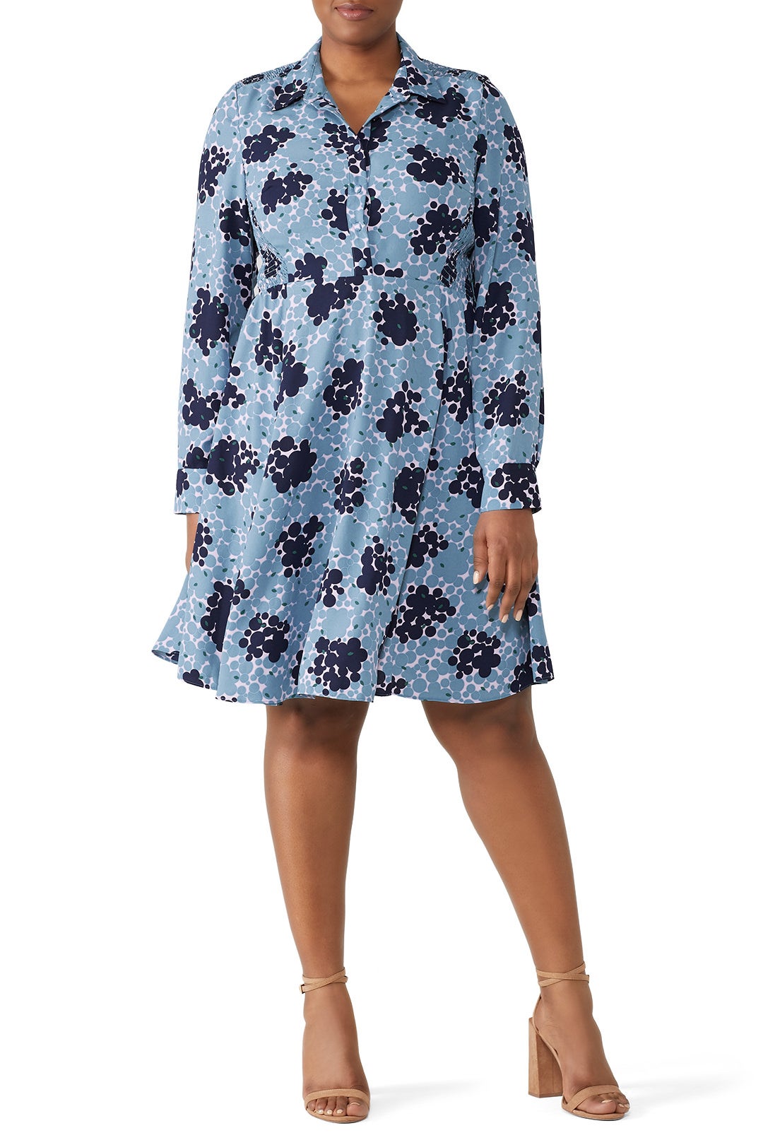 Bubble Dot Smocked Dress by kate spade new york | Rent the Runway
