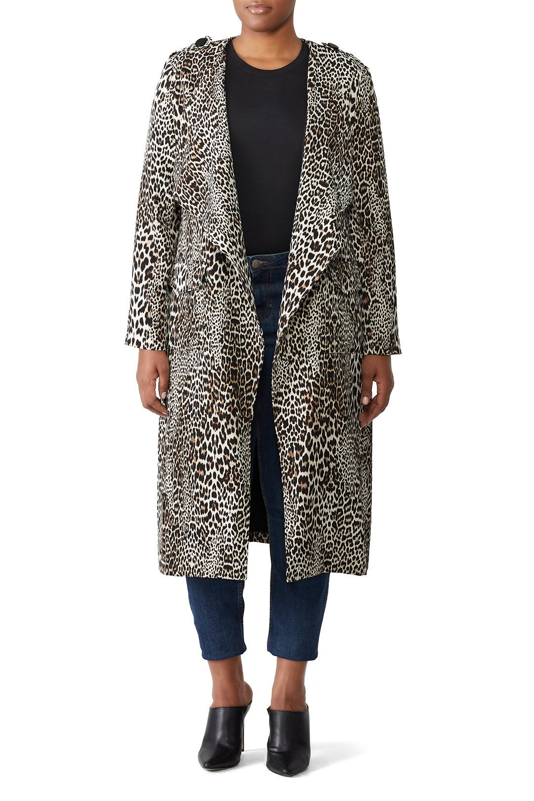 Leopard Long Jacket by Badgley Mischka 4