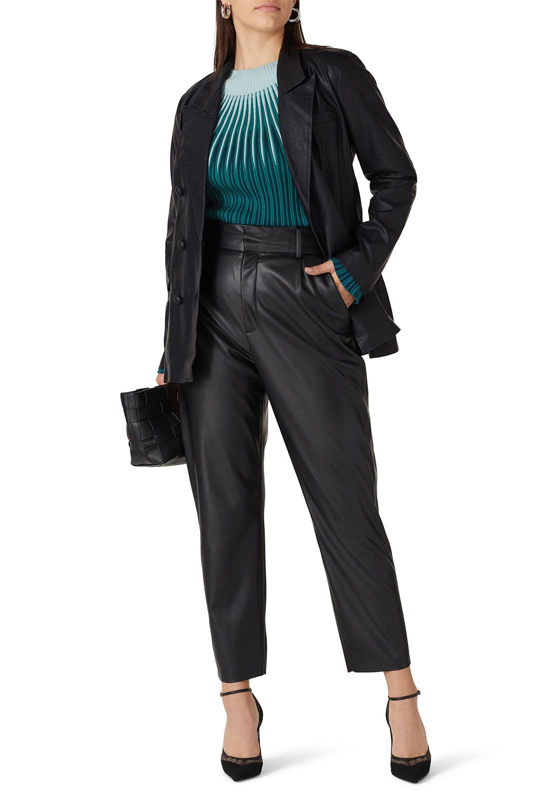 Green Abstract Turtleneck by Emporio Armani 5