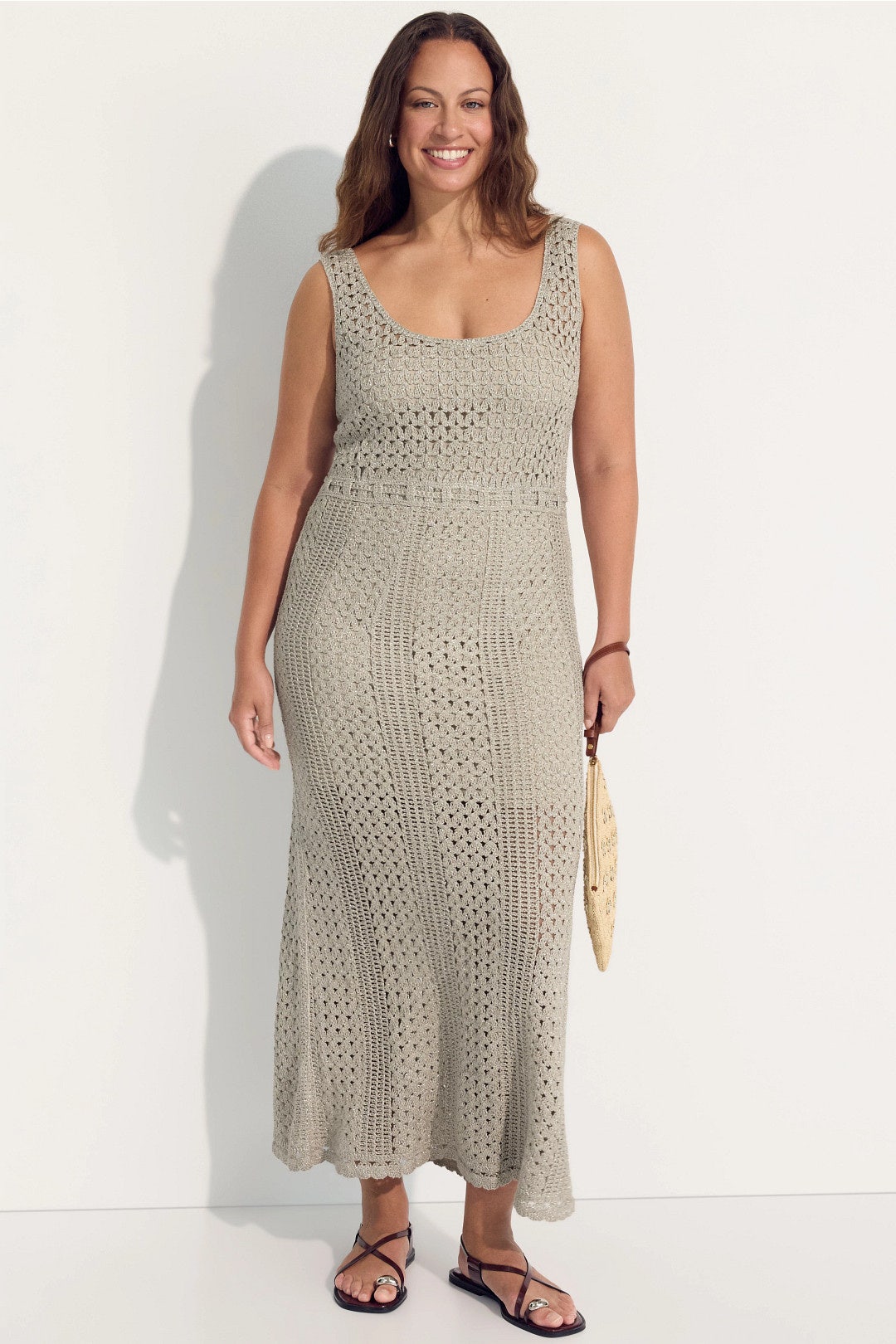 Sparkle Crochet Maxi Dress by Rosetta Getty x RTR 4