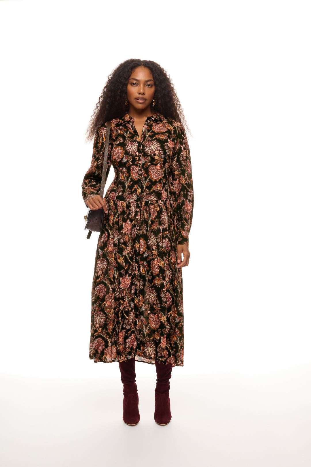 Celia Paisley Collared Dress by Ulla Johnson | Rent the Runway